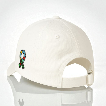 Buceta gif morena abaixa a calcinha enquanto sua amiga chupa o pau grande do ator porno - Boné Aba Curva Conscientização do Autismo Unissex Heart - Modelo Dad Hat