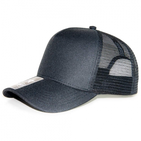 Boné Liso Americano Aba Curva Trucker Tela Mants Clothing Unisex Com Regulagem